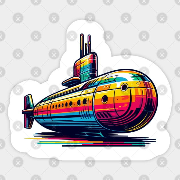 Submarine Sticker by Vehicles-Art